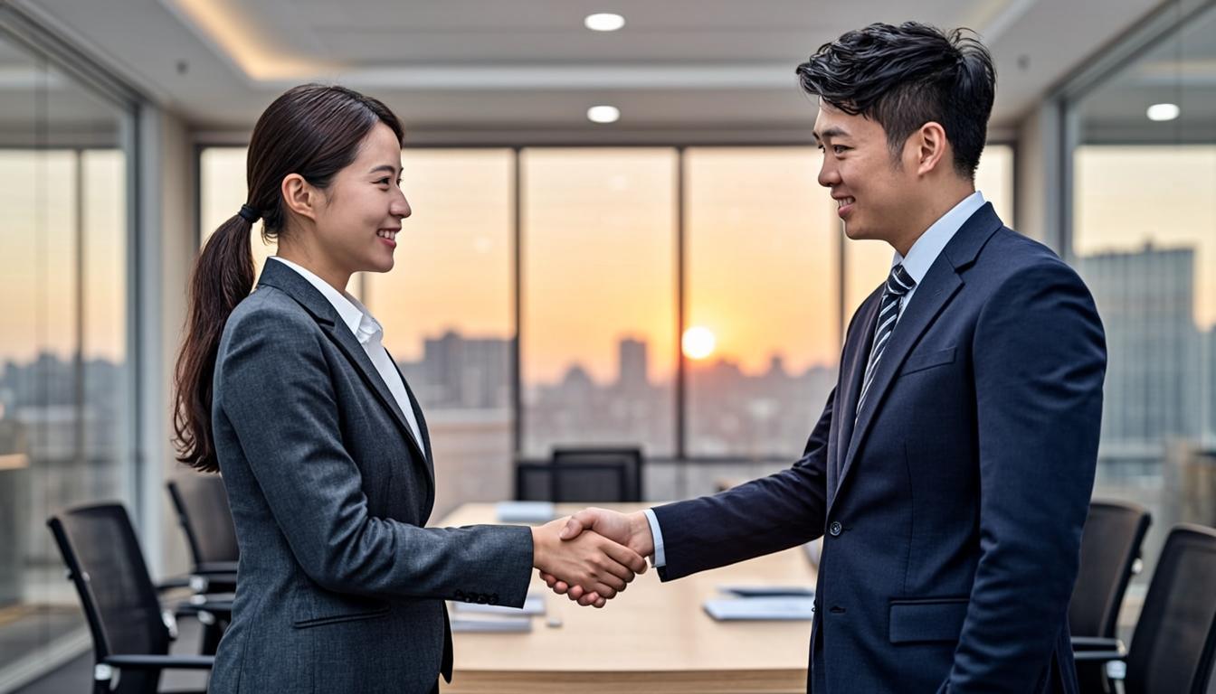 Lawyer consulting with client